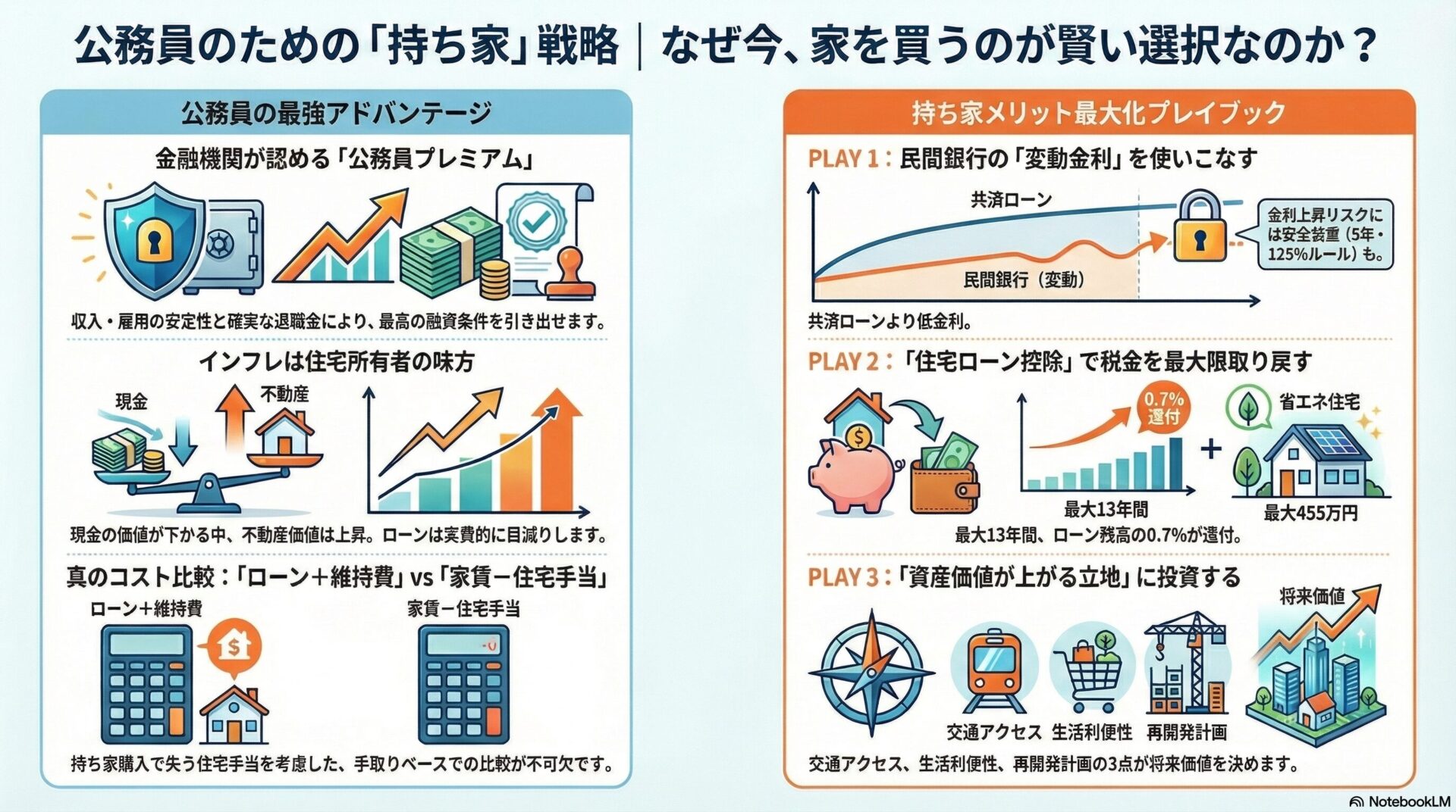 公務員のための住居の話（持ち家vs賃貸）