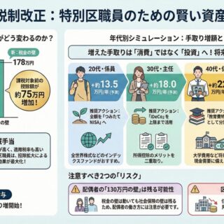 令和8年度税制改正大綱に基づく特別区職員の「手取り」変動
