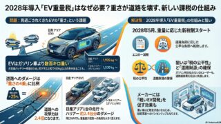 2028年導入予定「EV重量税（特例加算）」