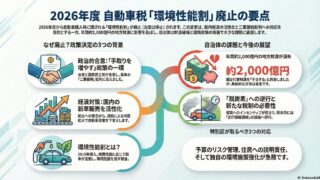 【令和8年度税制改正】環境性能割の廃止と特別区への影響