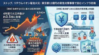 【東京都R8予算】廃棄物処理施設に対するＬｉＢ火災緊急対策事業