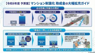 【東京都R8予算】マンション耐震診断助成・耐震改修助成