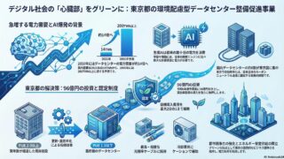 【東京都R8予算】環境に配慮したデータセンター整備促進事業