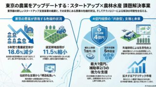 【東京都R8予算】スタートアップ等を活用した農林水産分野の課題解決事業