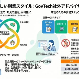 公務員の新しい挑戦「GovTech社外アドバイザー」完全ガイド:現役職員が